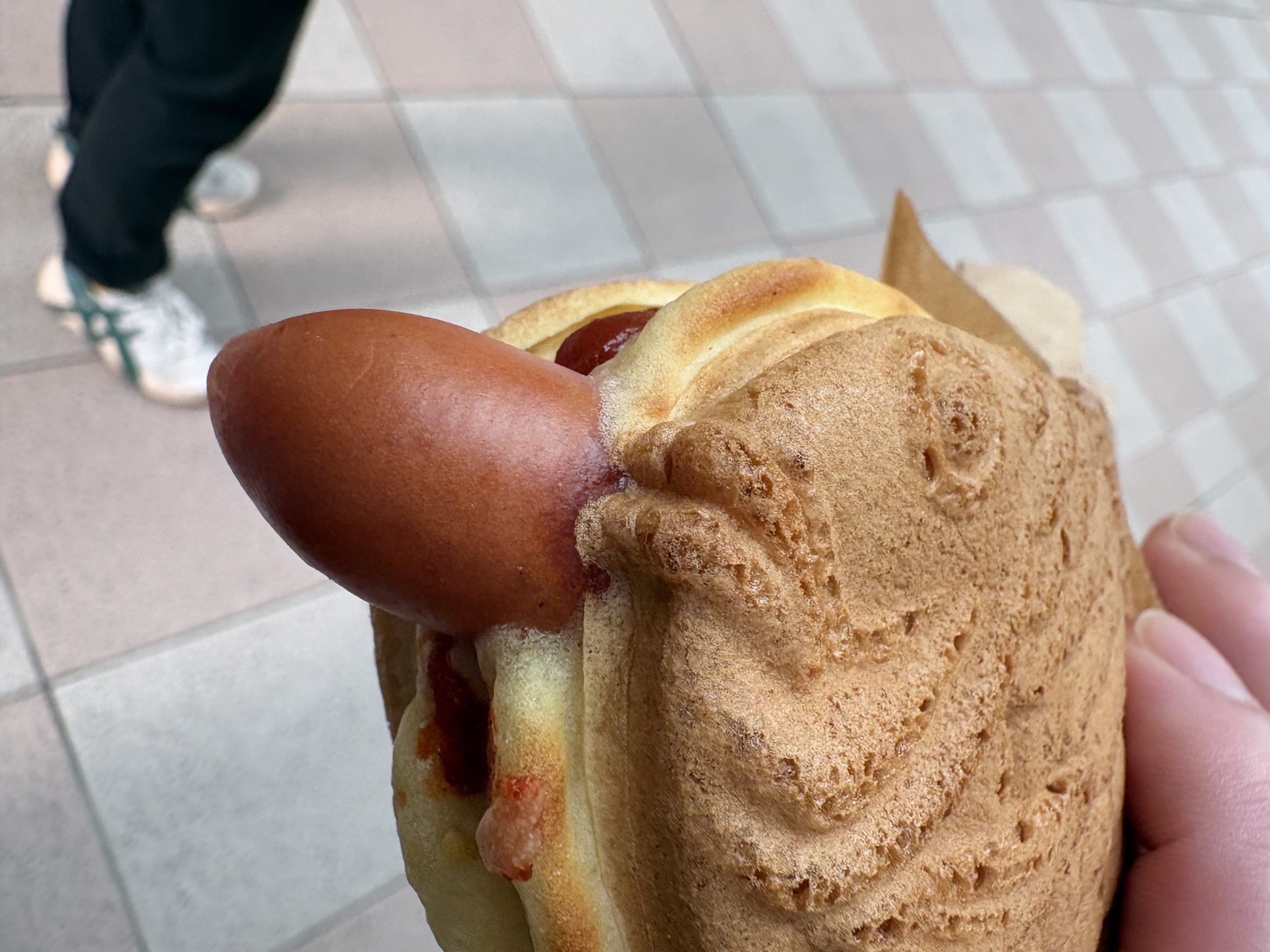 たい焼きの中にソーセージ