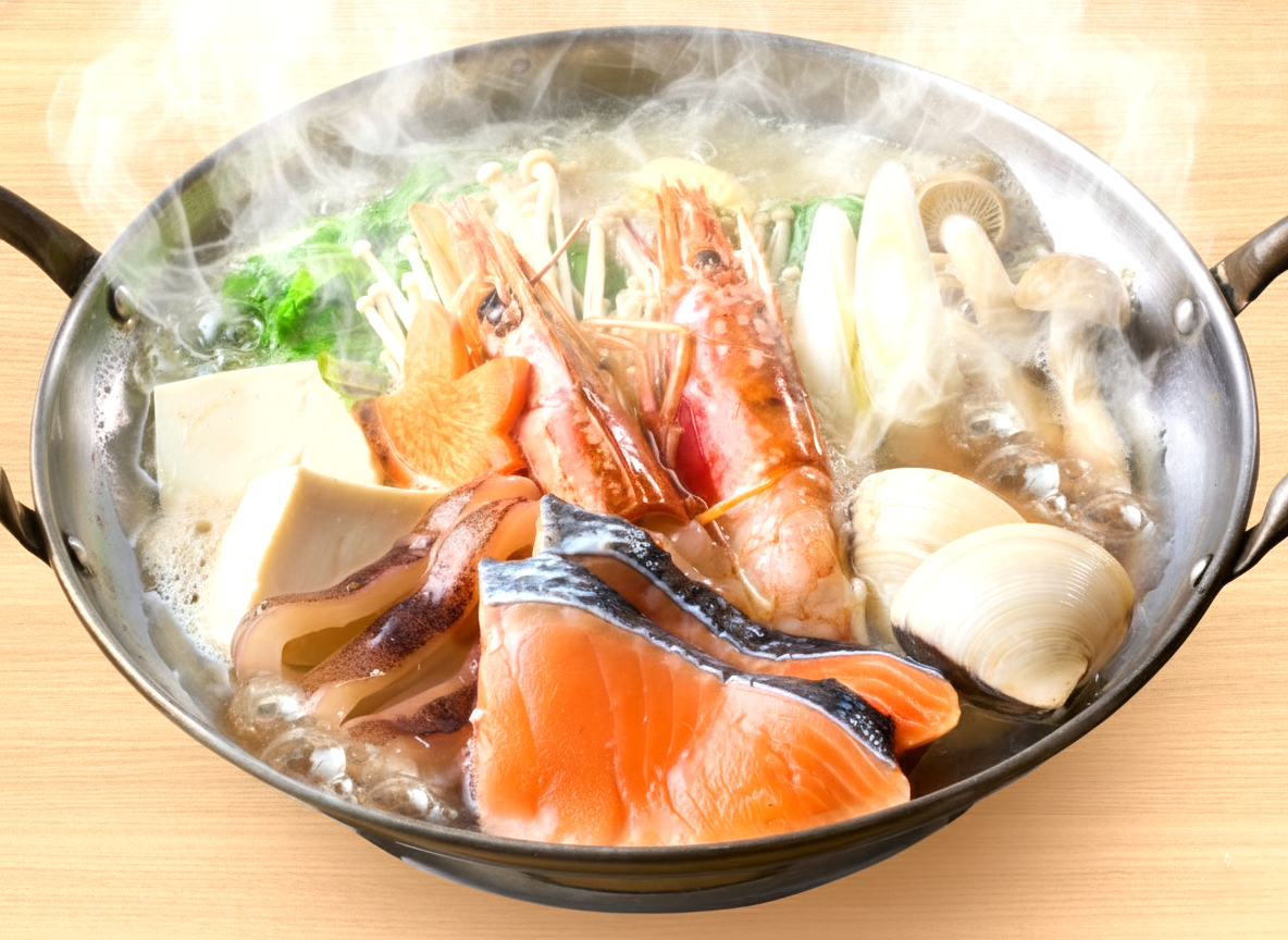 海鮮と野菜の鍋料理