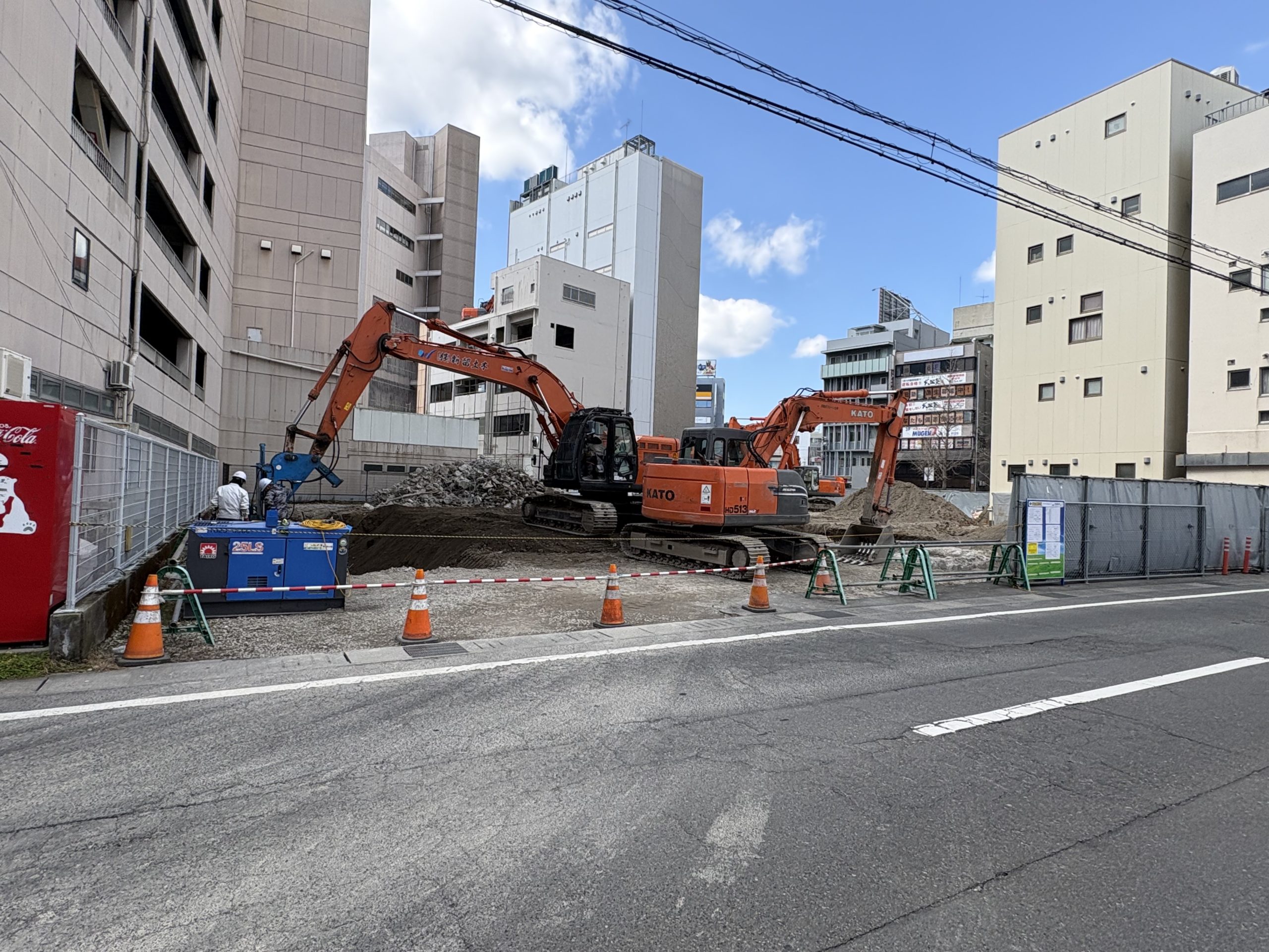 工事中の建設現場