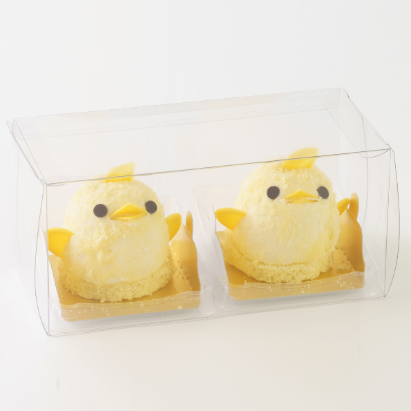 ヒヨコ形ケーキ2個入りパッケージ